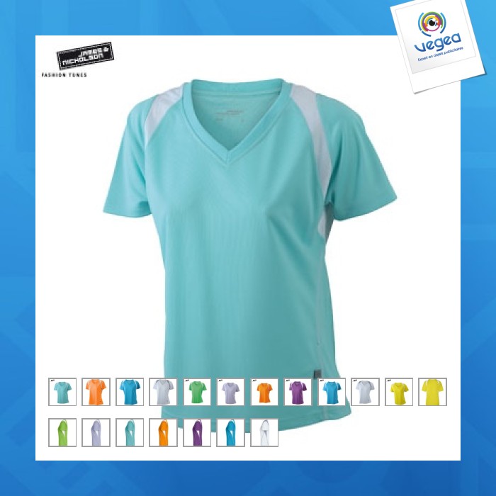 Maillot running personnalisé femme - james nicholson