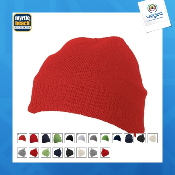 Bonnet personnalisable tricot - myrtle beach