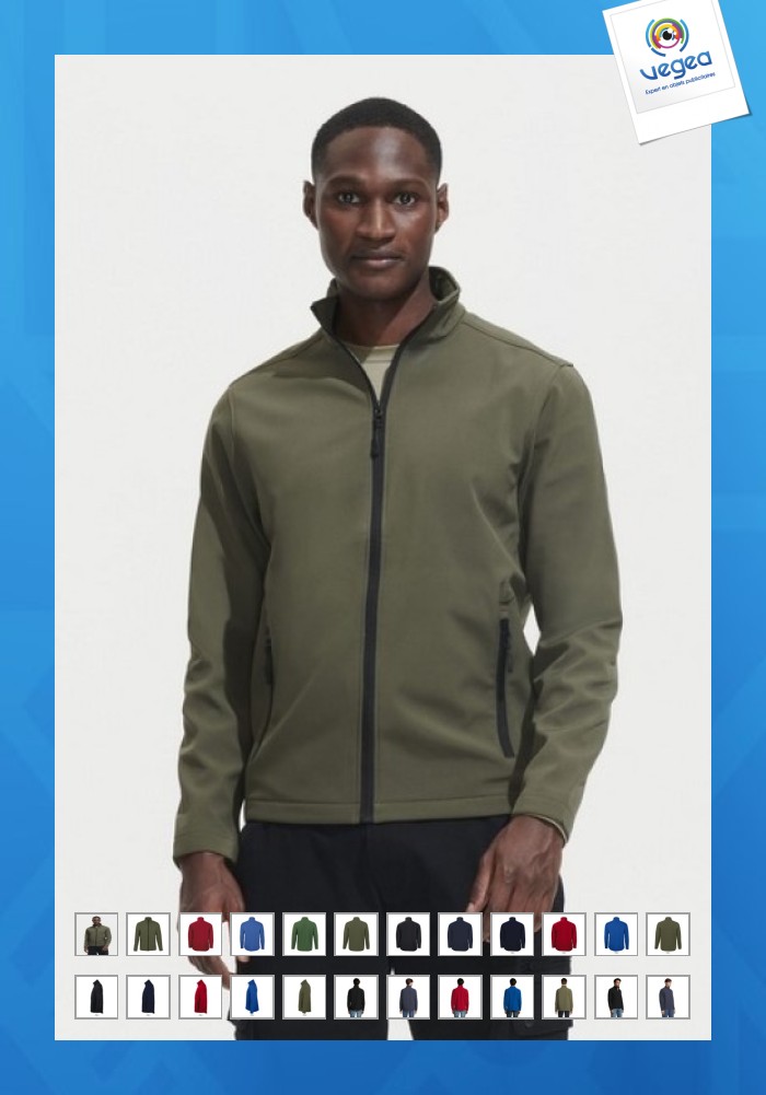 Veste softshell personnalisée basique race