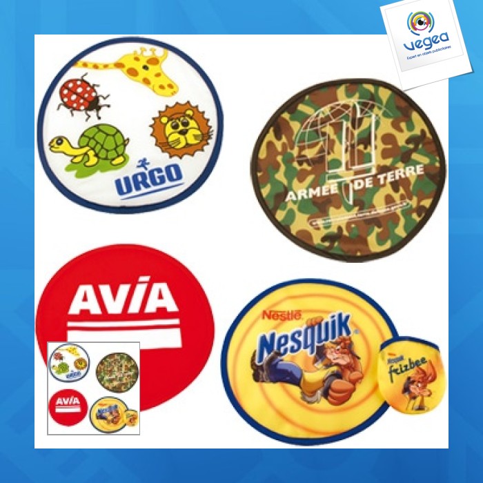 Frisbee pliable avec logo quadri