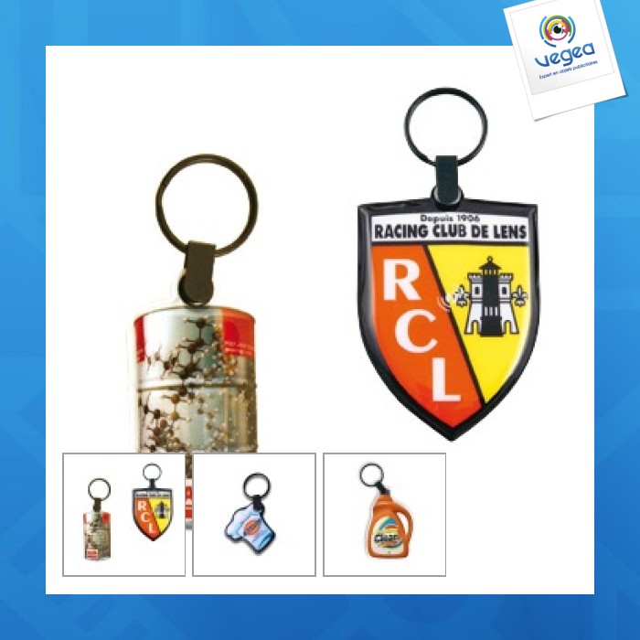Porte-clés pvc flex personnalisé