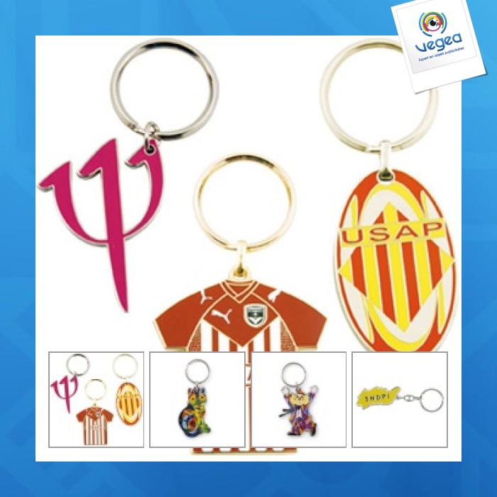 Porte-clés en métal publicitaire premium
