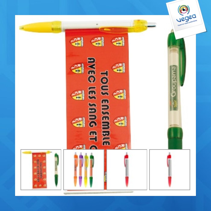 Stylo bannière publicitaire