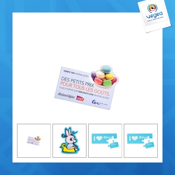 Aimant publicitaire plat souple 60mm