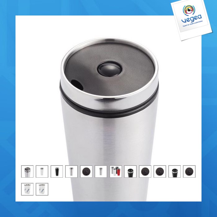 Mug étanche isolant en métal de 35cl