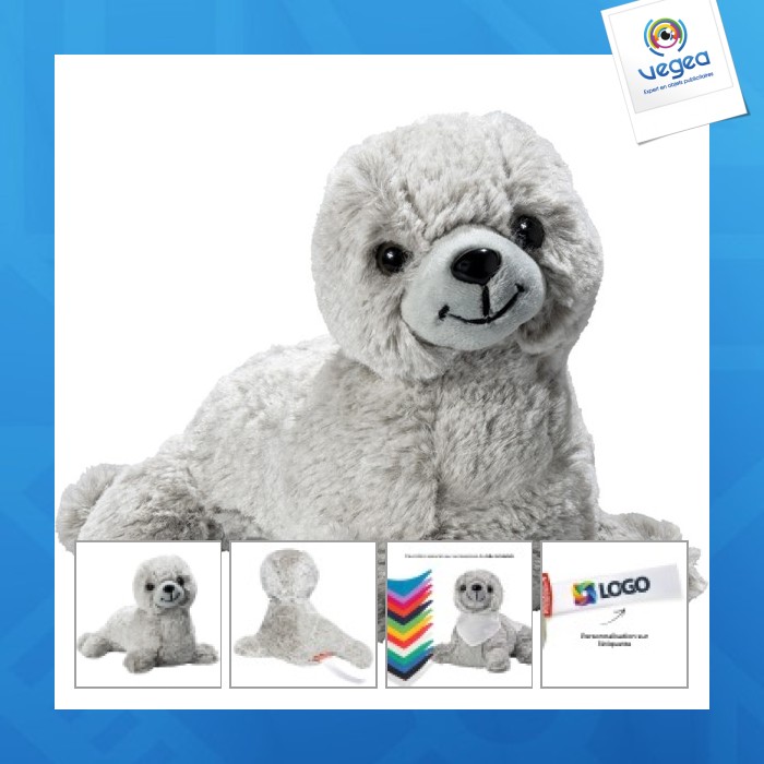 Peluche phoque avec logo - mbw