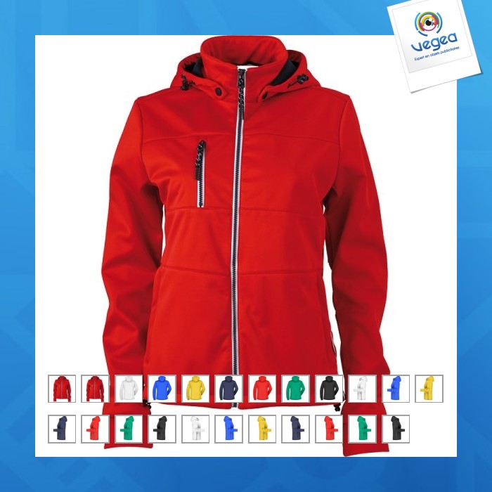 Veste softshell publicitaire femme - james nicholson