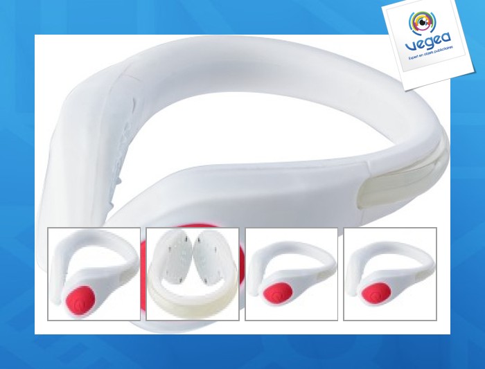 Bracelet lumineux à led en silicone et abs