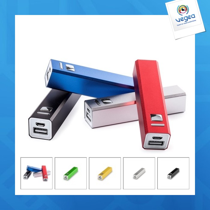 Power bank personnalisé en aluminium 2200mah