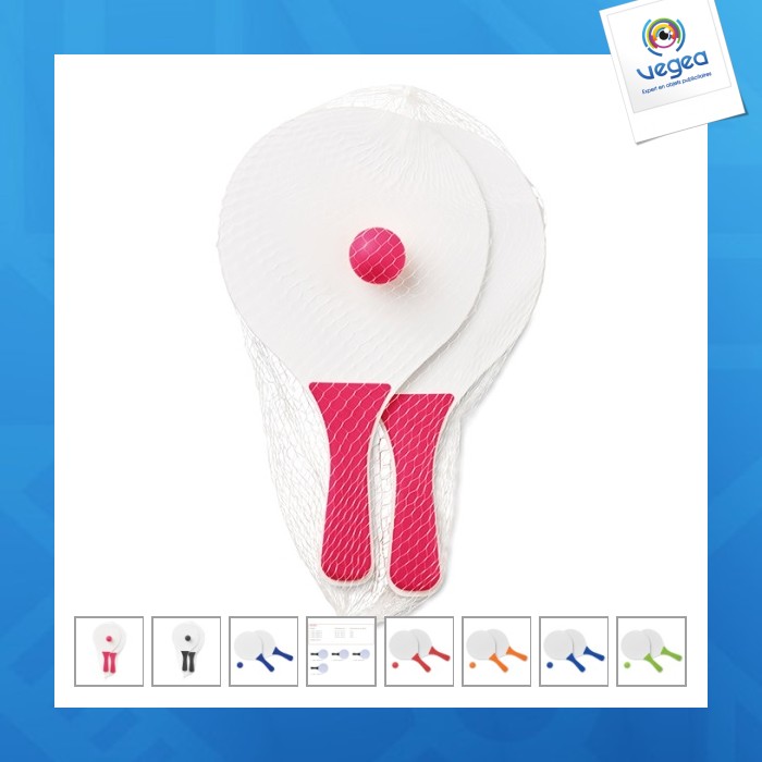Set tennis de plage personnalisable
