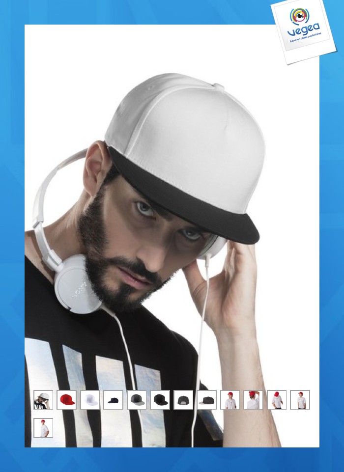 Casquette personnalisée "snapback" - 5 panneaux