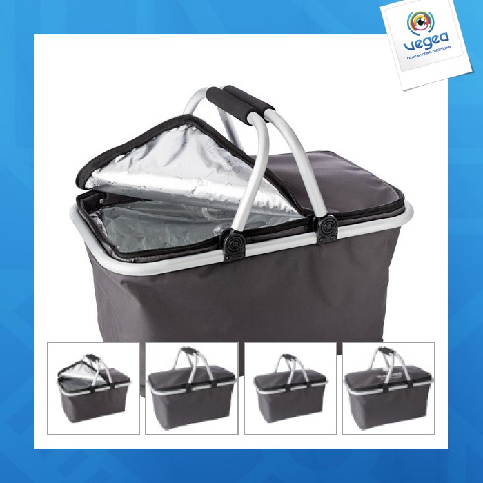 Panier publicitaire isotherme pliable