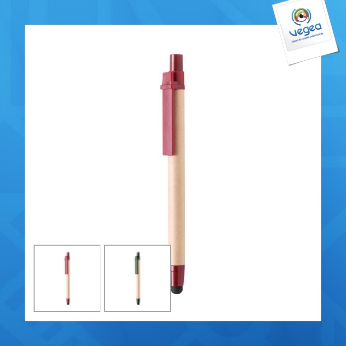 Stylo personnalisable stylet en carton