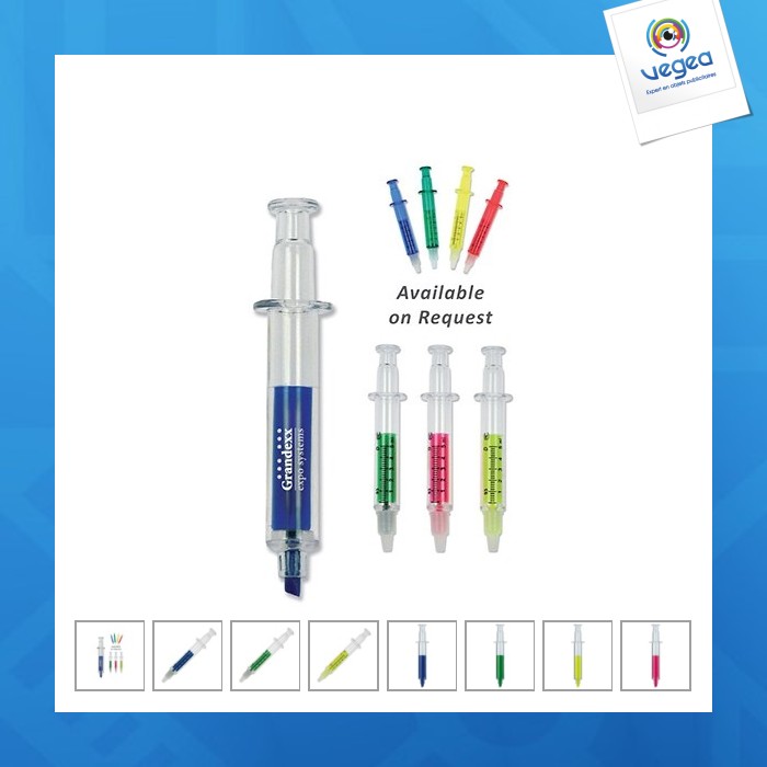 Surligneur promotionnel seringue