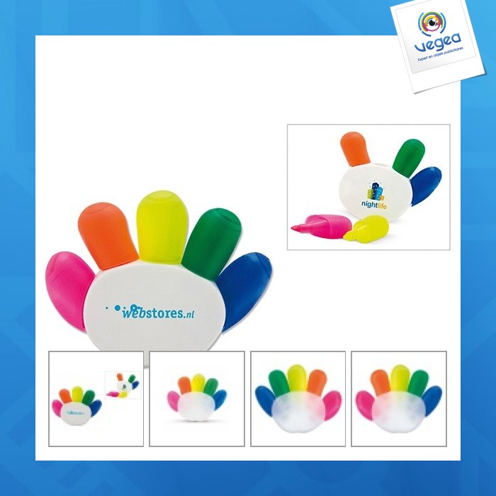 Surligneur avec logo main