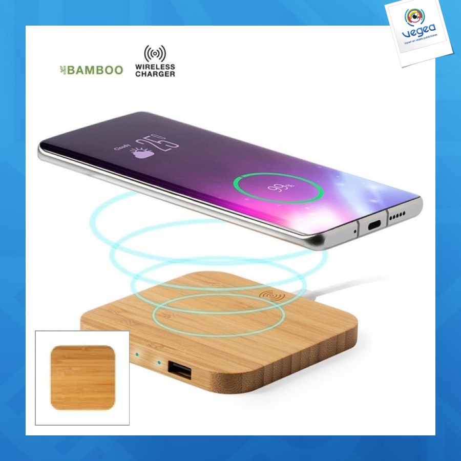 5w bamboo wireless charger