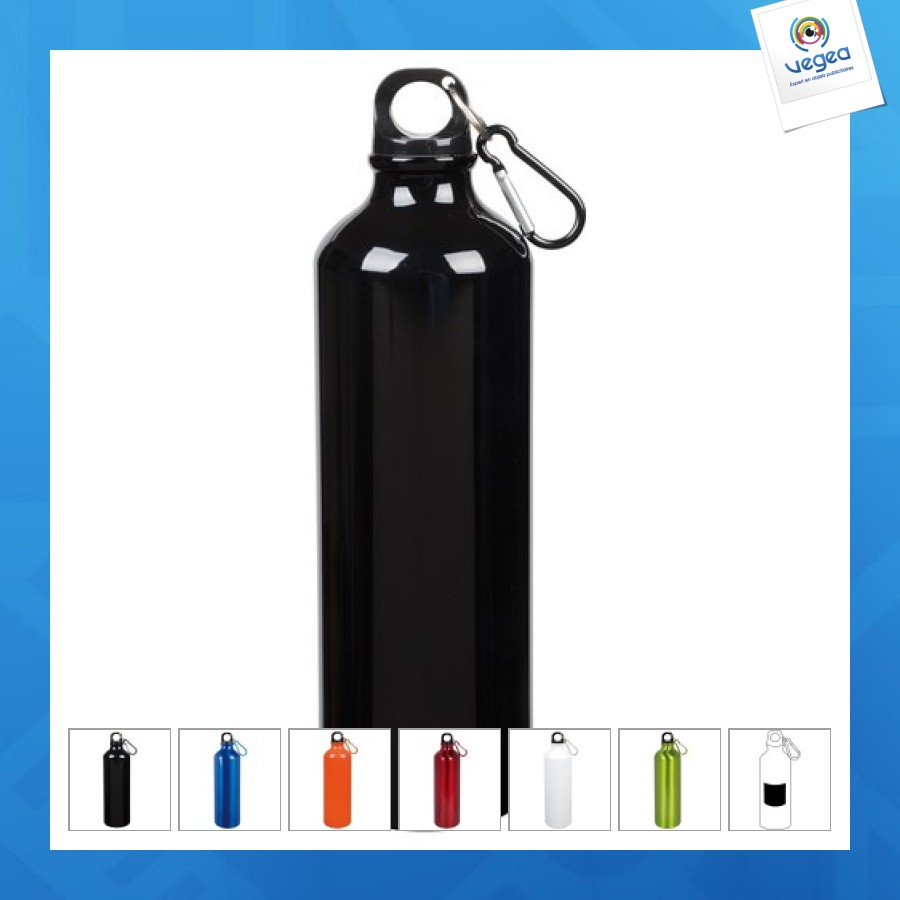 Aluminium flask 750ml with carabiner hook miscellaneous gourd