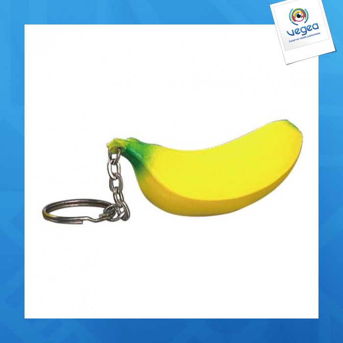 Banane (porte-clés) objet en mousse anti-stress