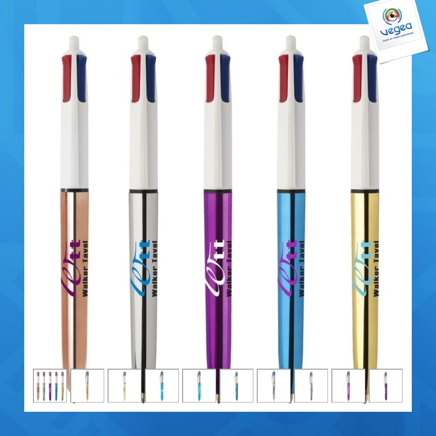 Bic® 4 colours shine 4 color pen