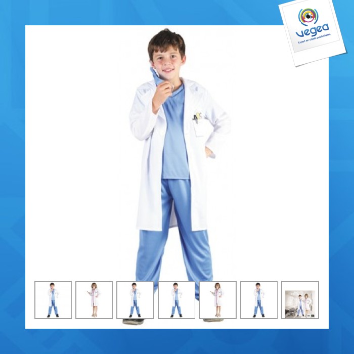 Blouse de docteur mixte enfant 7-9 ans Blouse de docteur mixte enfant 7-9 ans