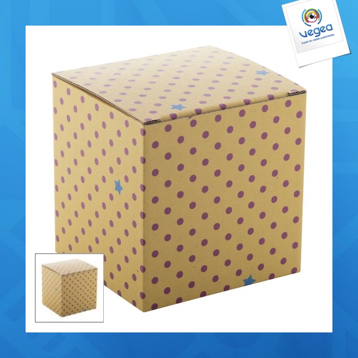 Boîte personnalisable en papier 108x101x110mm Boîte de produit en carton