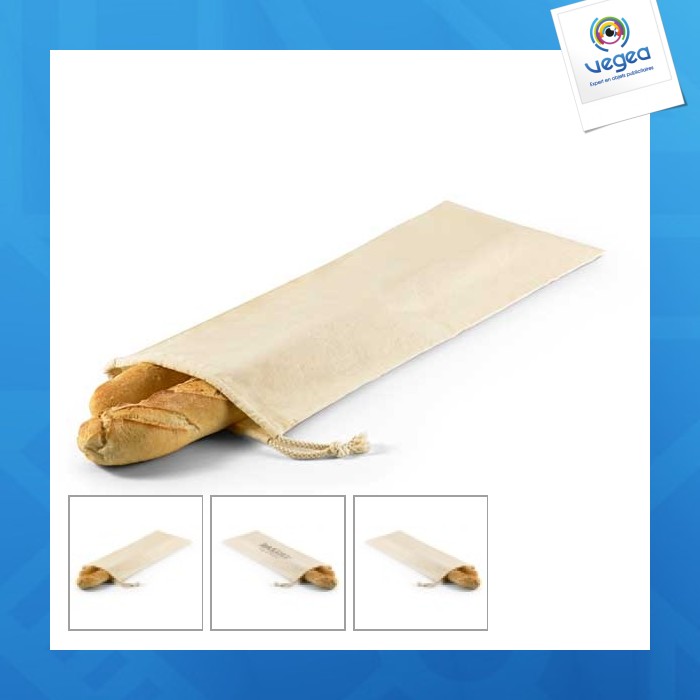 Bread bag in natural cotton bread bag