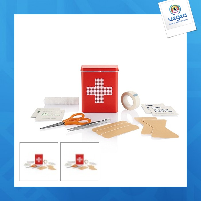 Caja de metal de primeros auxilios kit de primeros auxilios