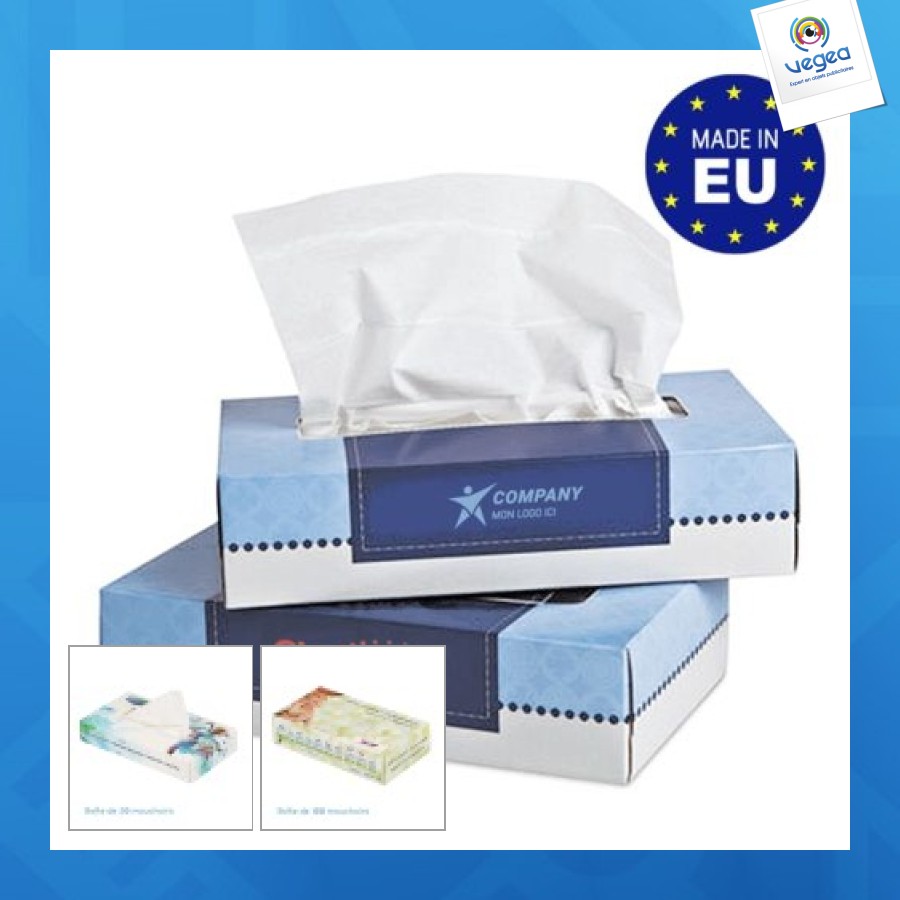 Caja de pañuelos clásica personalizable, Los pañuelos de papel, Higiene y  baño