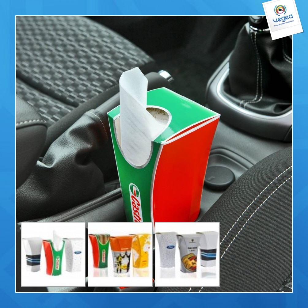Caja de pañuelos para un coche personalizable, Los pañuelos de papel, Higiene y baño