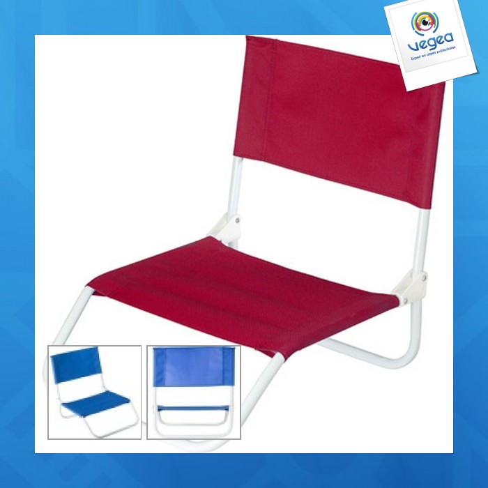 Chaise de camping personnalisable pliable en pvc chaise de camping