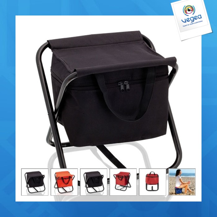 Chaise de plage publicitaire avec glacière Chaise de plage publicitaire avec glacière