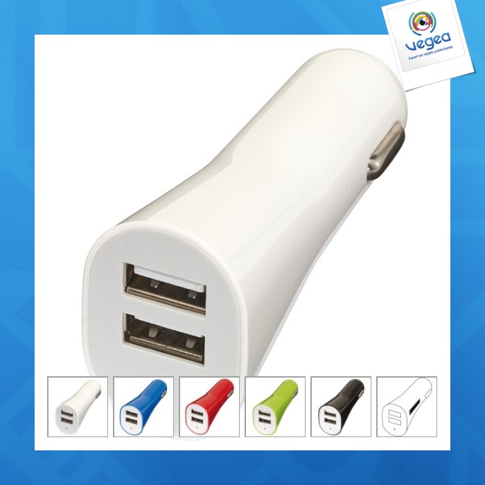 Chargeur usb double Adaptateur USB allume-cigare