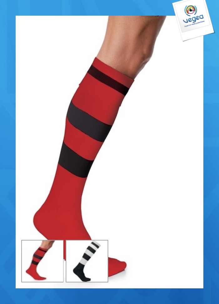 Chaussettes personnalisables longues à rayures Chaussettes personnalisables longues à rayures