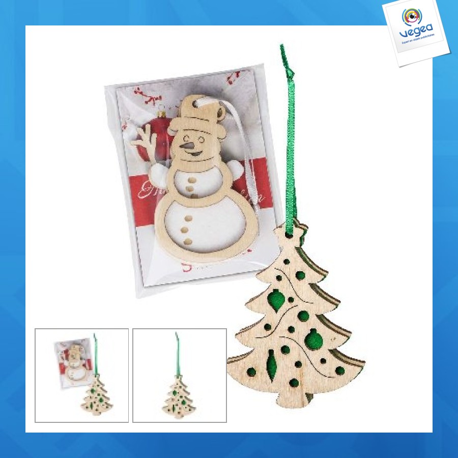 Colgante de fieltro y madera - árbol de navidad en bolsa promocional  personalizable, Decoración del árbol de Navidad, Accesorios y  decoraciones navideñas