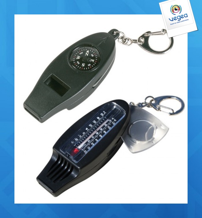 Compass whistle combines 5 functions plastic
