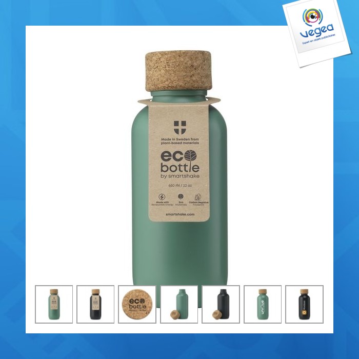Ecobottle 650 ml pflanzlichen ursprungs - hergestellt in europa Ökologische Trinkflasche