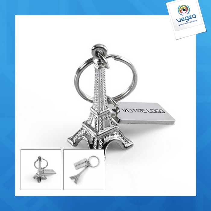 Eiffel tower key ring
