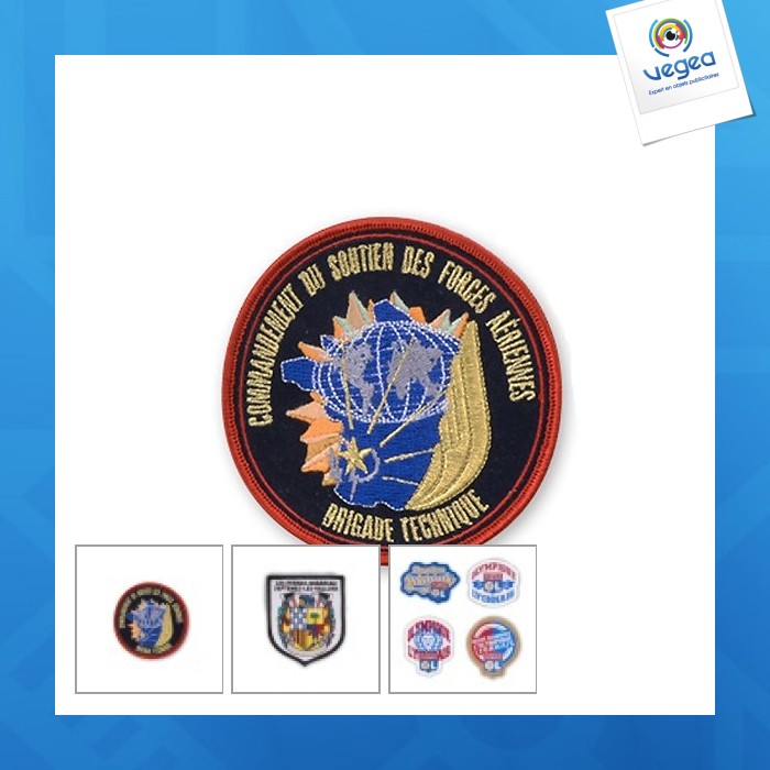 Embroidered badge 10cm Crest