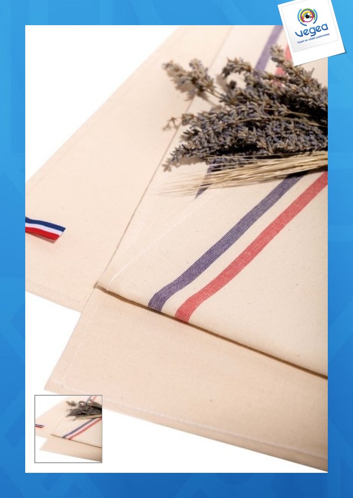 Essuie-vaisselle 2 rayures origine france garantie