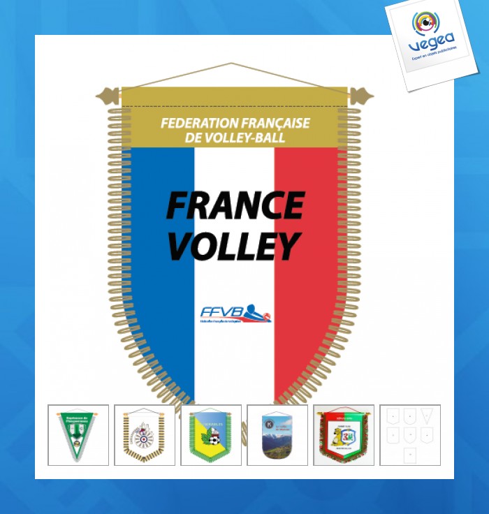 Fanion personnalisable d'échange 18x25cm Fanion personnalisable d'échange 18x25cm