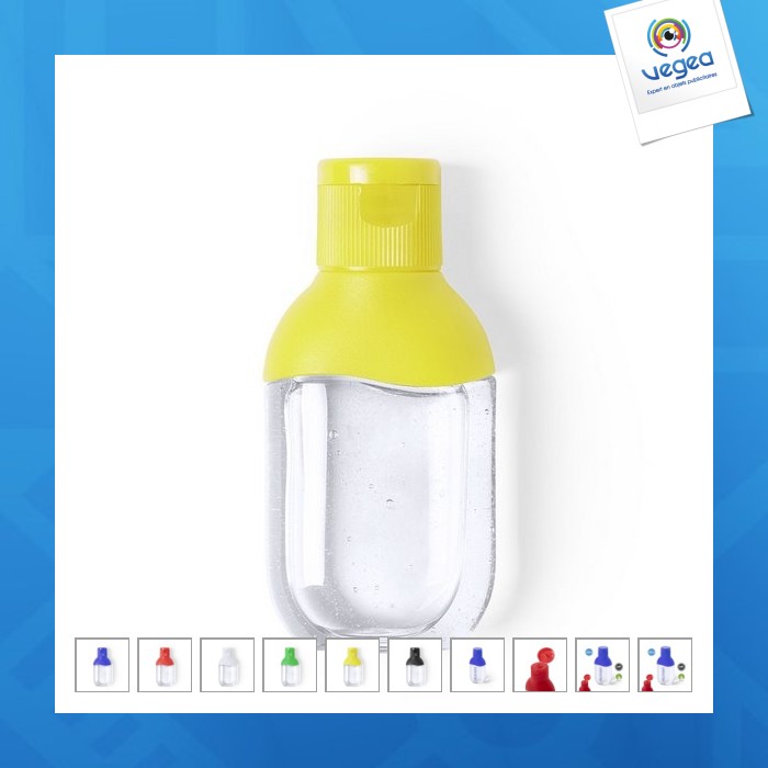 Flacon de gel publicitaire hydroalcoolique 30 ml