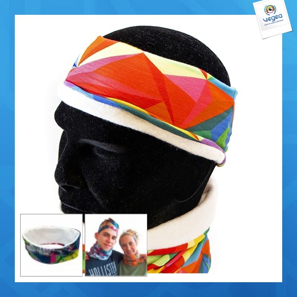 Four-colour fleece headband Headband