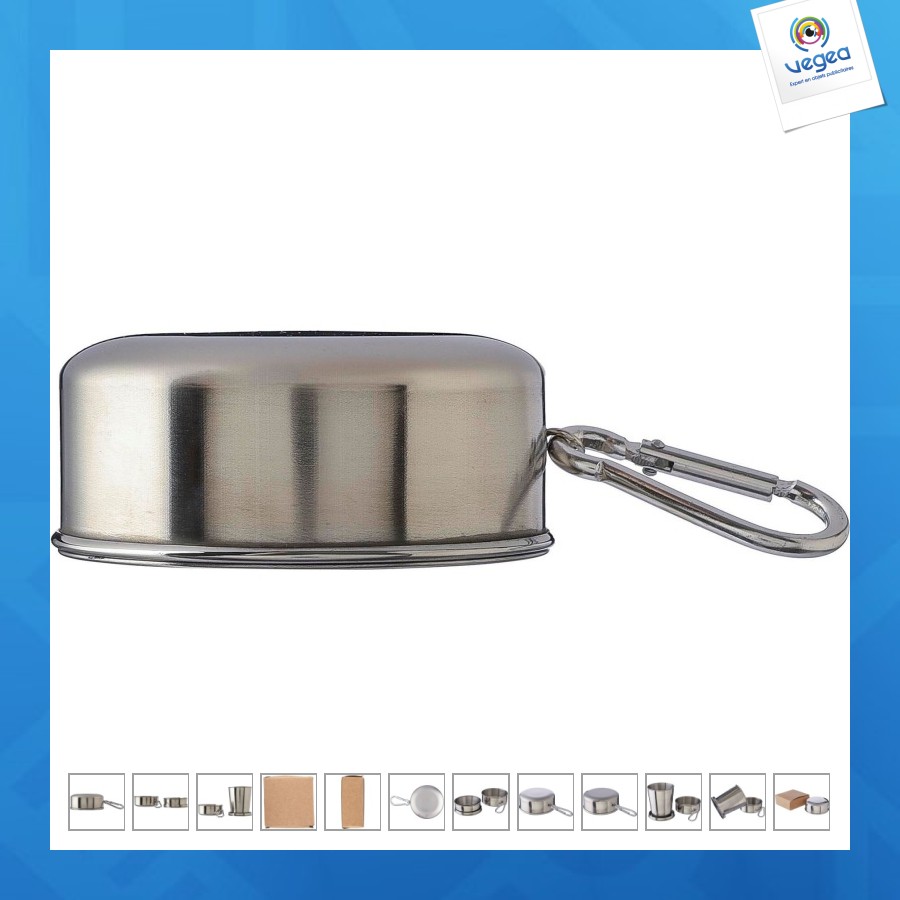 Gobelet pliable en acier inoxydable annette Gobelet pliable en acier inoxydable annette