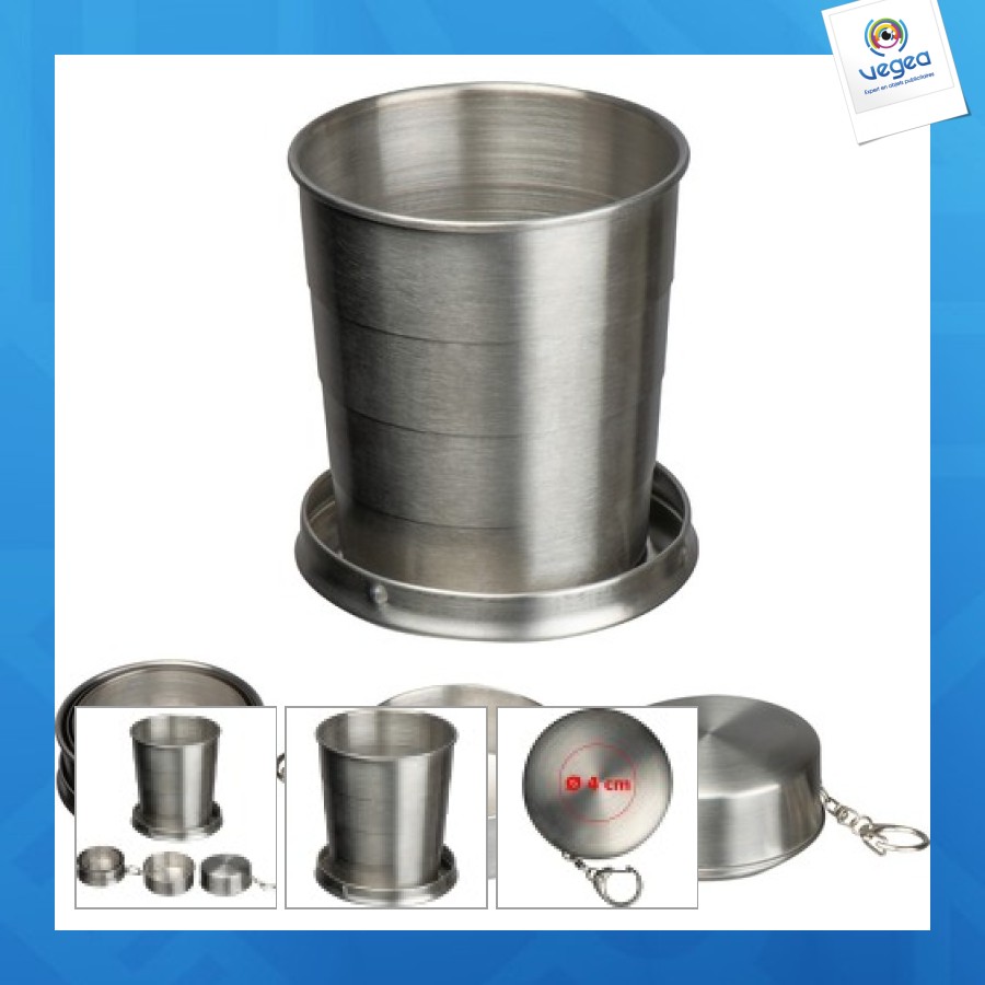 Gobelet pliable en acier inoxydable Gobelet pliable en acier inoxydable