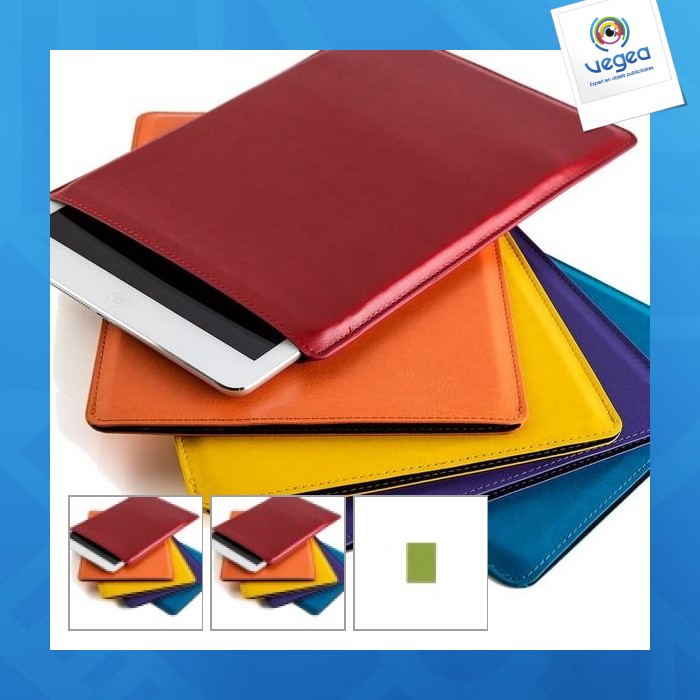 Pochette et sacoche pour tablette Ipad, Cadeau d'entreprise, Housse  tablette personnalisée en simili cuir de couleur