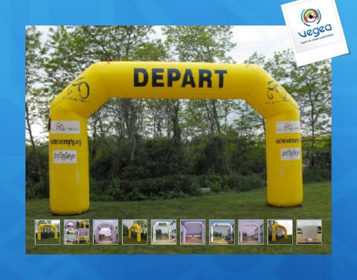 Inflatable arch with direct printing inflatable arch
