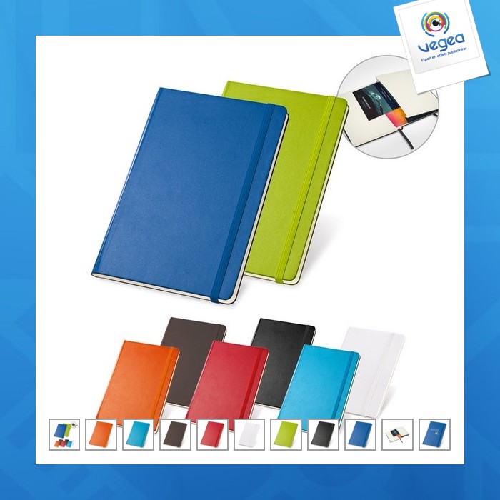 Ivory paper notepad with hard cover start-up
