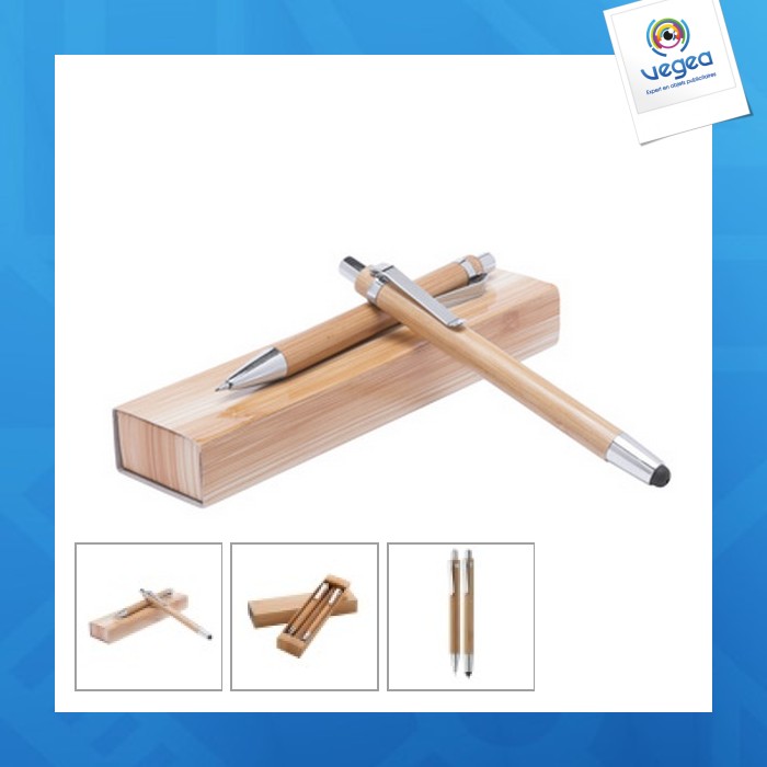 Juego de bolígrafo y portaminas bamboo heleon Juego con lápiz mecánico