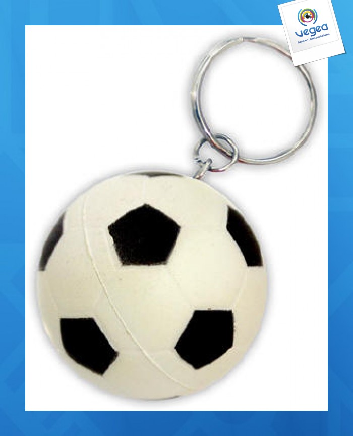 Keychain soccer ball anti-stress
