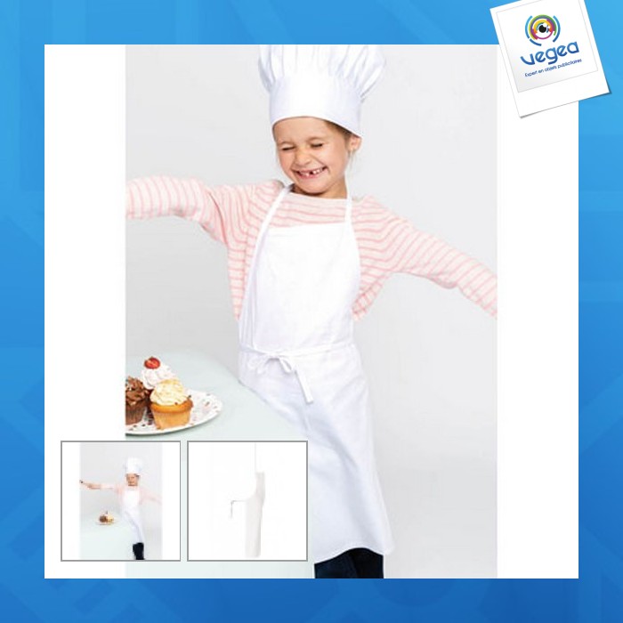 Tablier, Tablier publicitaire, Kit chef cuisinier enfant personnalisable